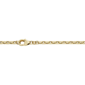JB Edles Unisex Goldarmband Anker Diamantiert 2,5mm 333 - 8 K 18,7 cm