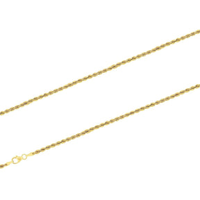 JB Edles Unisex Goldarmband Kordel Hohl 2,7 mm 8 Karat