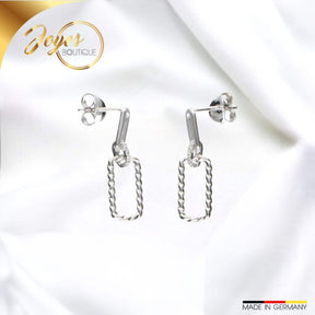 JB Paar Ohrstecker 925 Silber Rhodiniert 2,4 g Eleganz