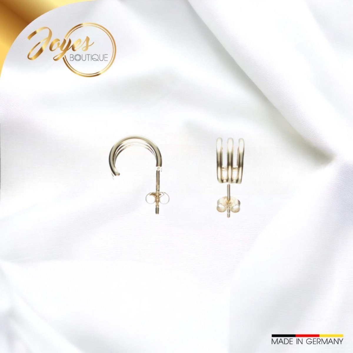JB Paar Ohrstecker Zirkonia 375 9 Kt Gelbgold 2,8 g