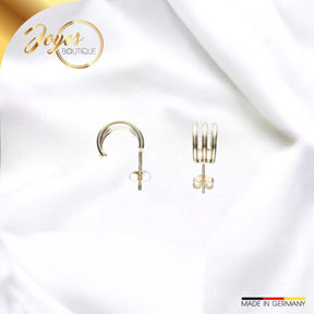 JB Paar Ohrstecker Zirkonia 375 9 Kt Gelbgold 2,8 g
