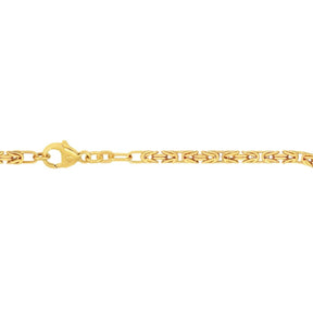 JB Unisex Goldarmband Königskette 2,8 mm 333 8 Karat Gelbgold