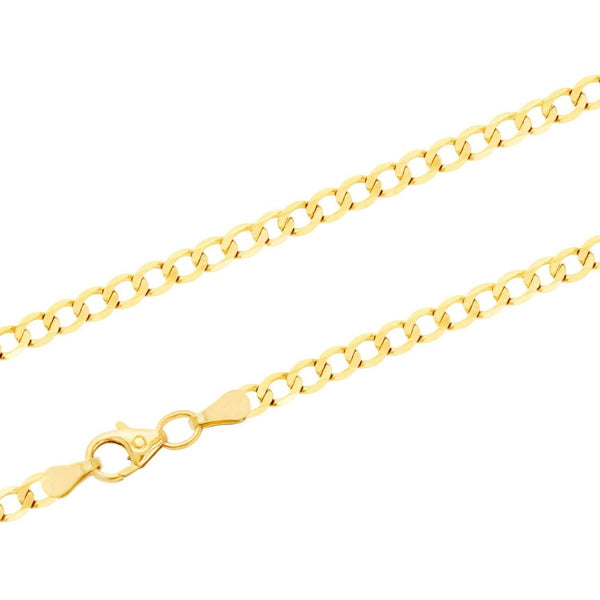 JB Unisex Goldarmband Panzer Weit 3,3 mm 333 8 Karat