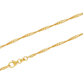 JB Unisex Goldarmband Singapur 2,2 mm 333 8K 1,4 g