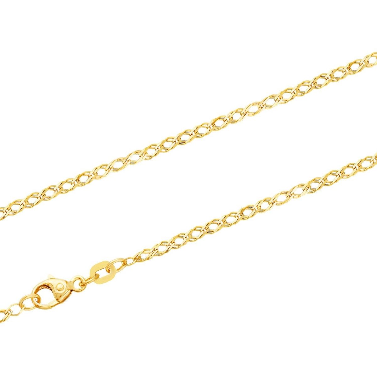 JB Unisex Goldarmband Zwillingspanzer 2,1 mm 333 8 Kt