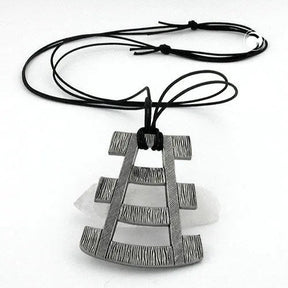 Kette 67x54mm mit Zinn - Anhänger 110cm