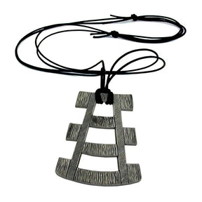 Kette 67x54mm mit Zinn - Anhänger 110cm
