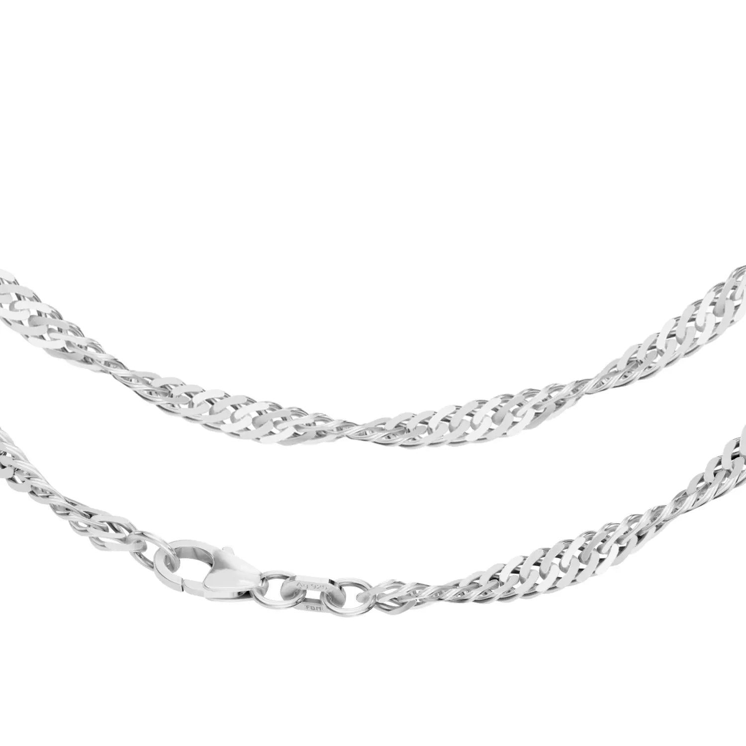Singapurkette 3,8 MM 925er Silber 18411680